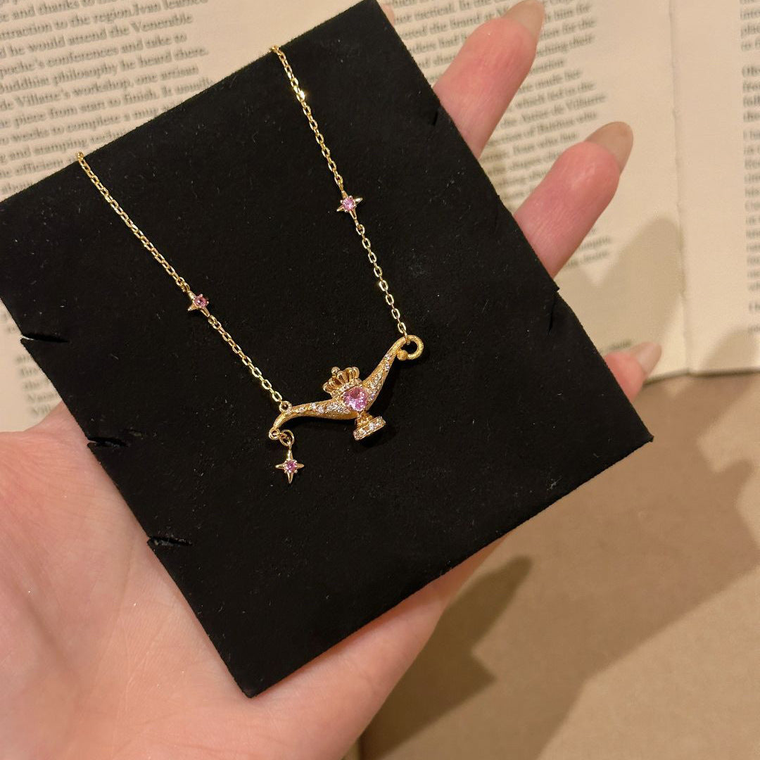 Aladdin's magic lamp wishing necklace, perfect for gifts