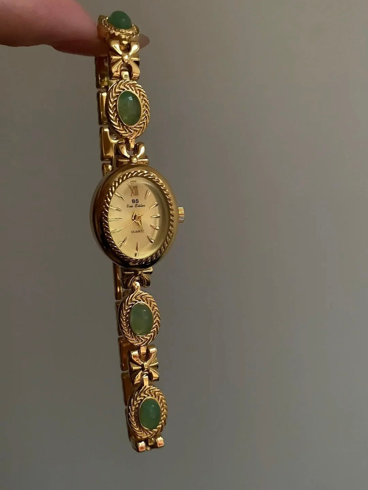 Tiger Eye Stone Vintage Quartz Watch Exquisite Niche French Retro